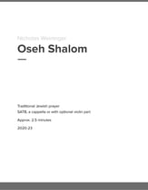 Oseh Shalom SATB choral sheet music cover
